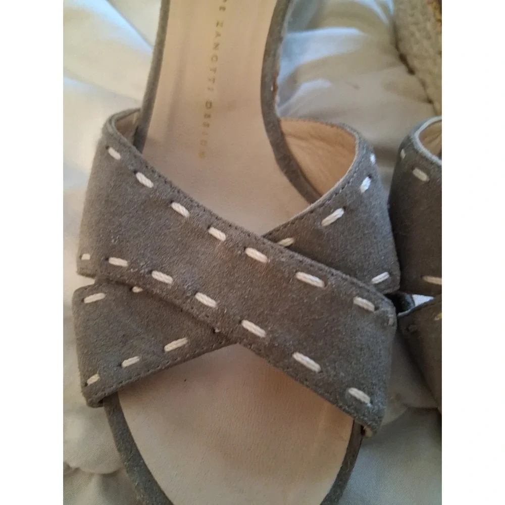Giuseppe Zanotti Koka Jasmin Espadrille Wedge Heels Size 38